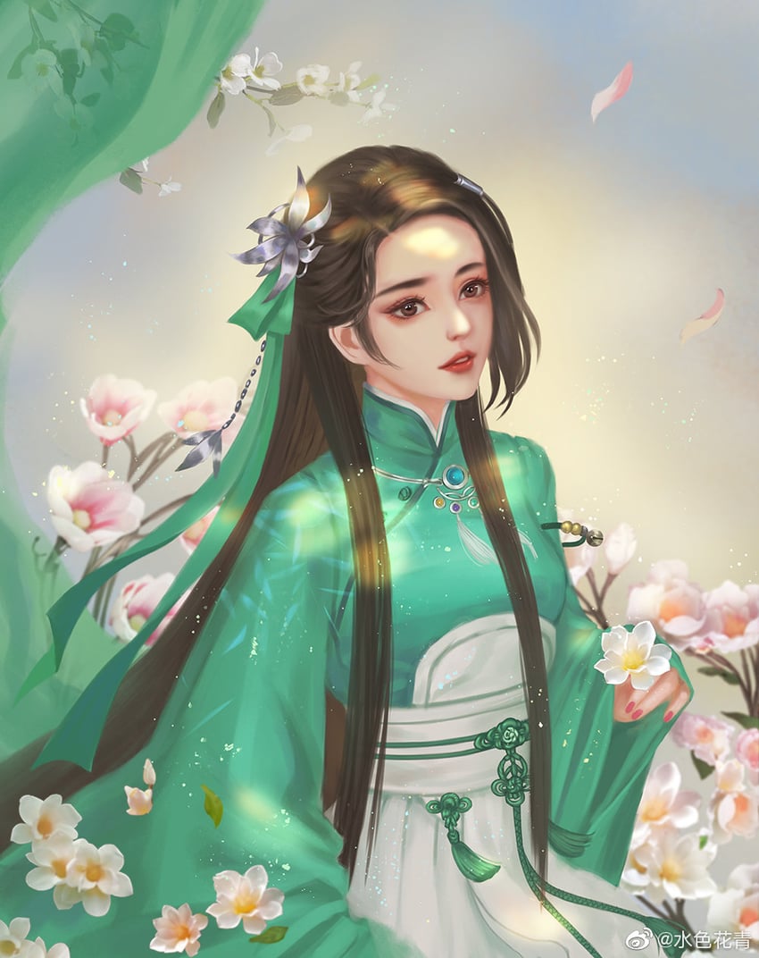 yue qingshu (xianjian qixia zhuan and 1 more) drawn by shuise_hua_qing