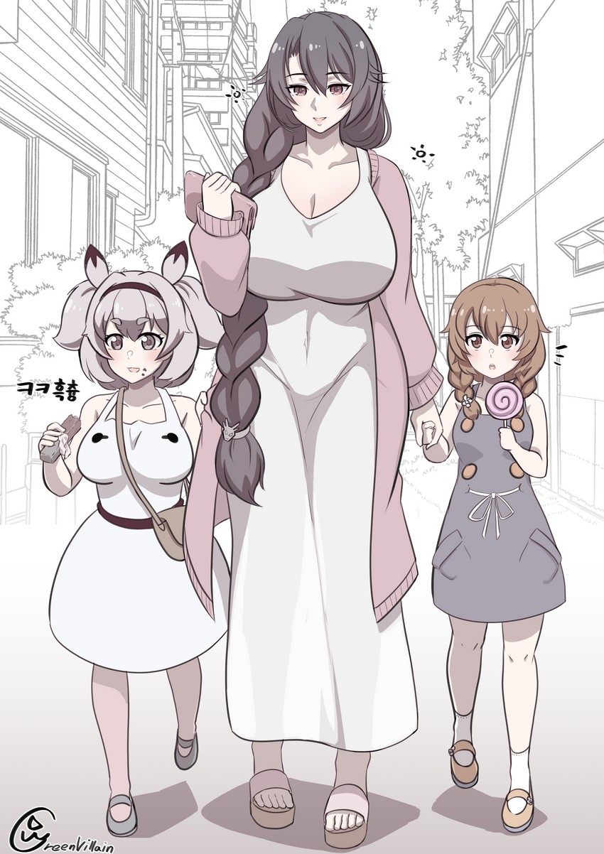 alvis, black wyrm, and dutch girl (last origin) drawn by allgreen