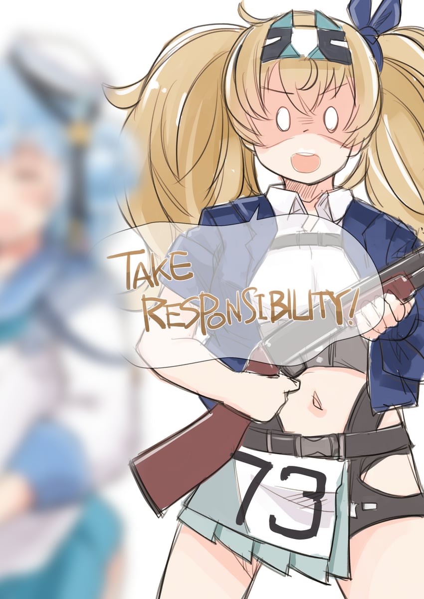 gambier bay, samuel b. roberts, and gambier bay mk ii (kantai collection) drawn by enjaku_izuku