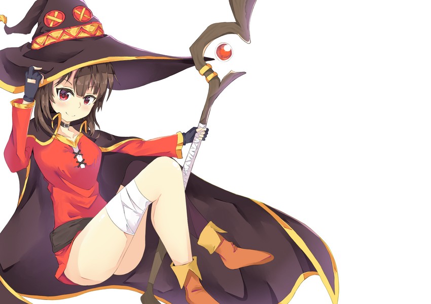 megumin (kono subarashii sekai ni shukufuku wo!) drawn by maliciouspie!!!