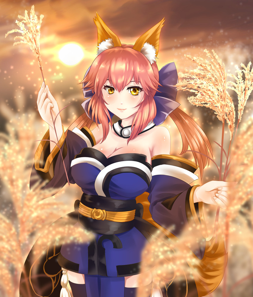 tamamo and tamamo no mae (fate and 1 more) drawn by bashiko_(shinba557i)