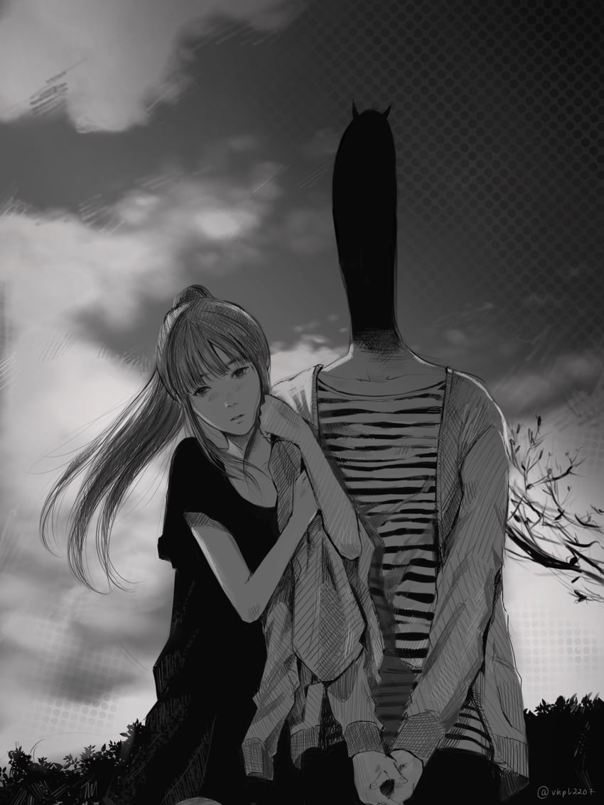 onodera punpun and tanaka aiko (oyasumi punpun) drawn by blep_(vhpl2207)