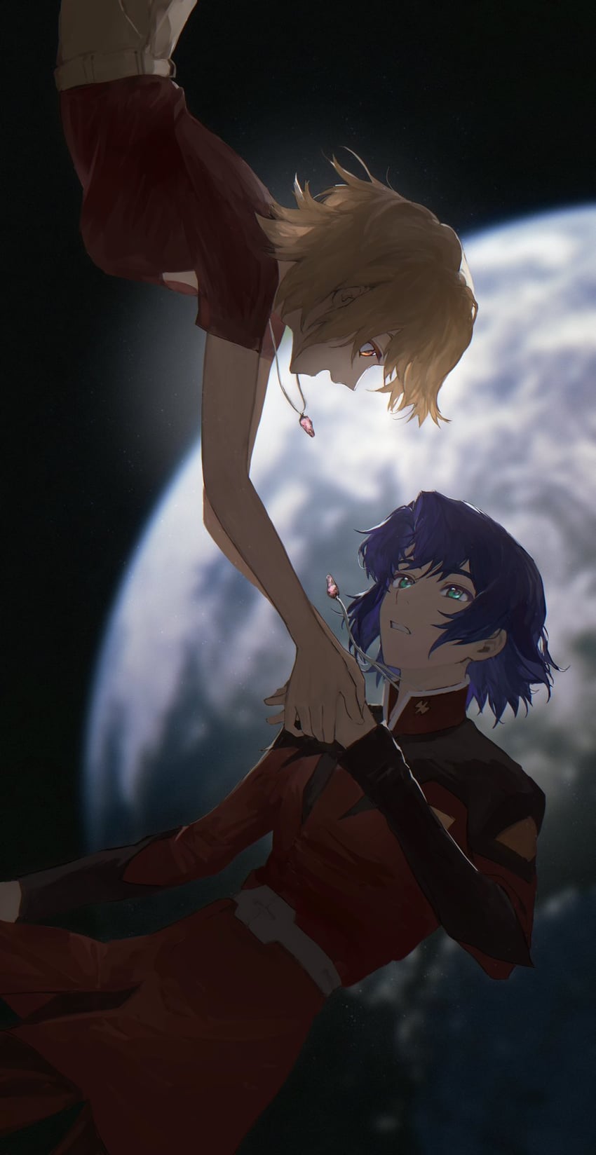 cagalli yula athha and athrun zala (gundam and 1 more) drawn by dssa193478
