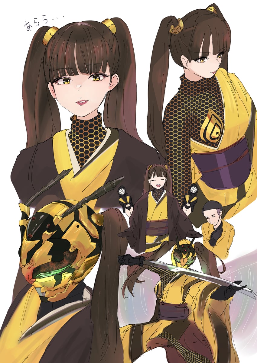 hachi augment 01 and hiromi (kamen rider and 1 more) drawn by cycloneactionx