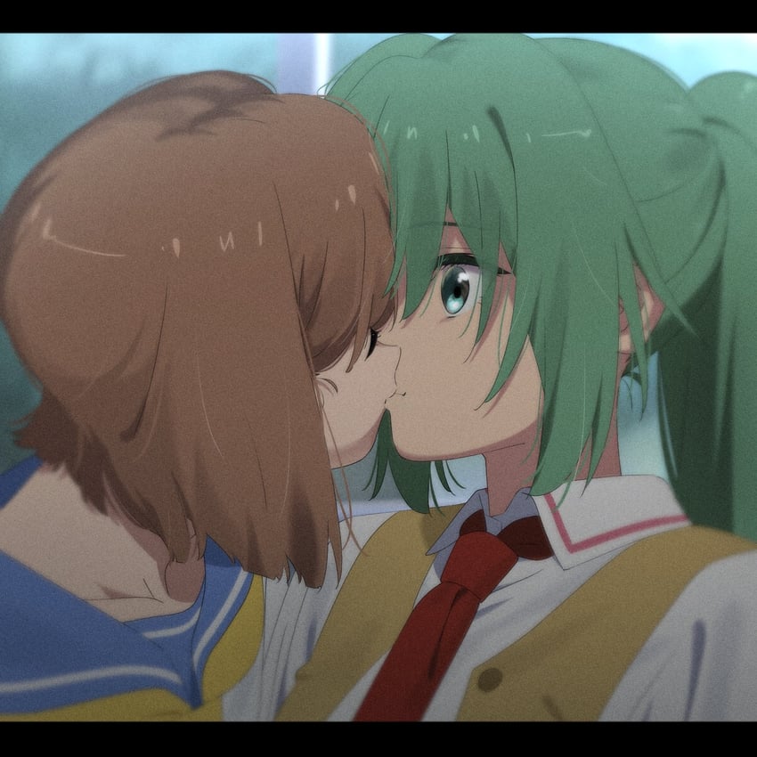 ryuuguu rena and sonozaki mion (higurashi no naku koro ni) drawn by aru_aru