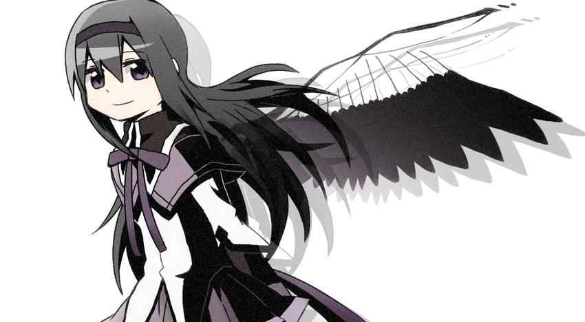 akemi homura and akuma homura (mahou shoujo madoka magica and 1 more) drawn by amaiwashi