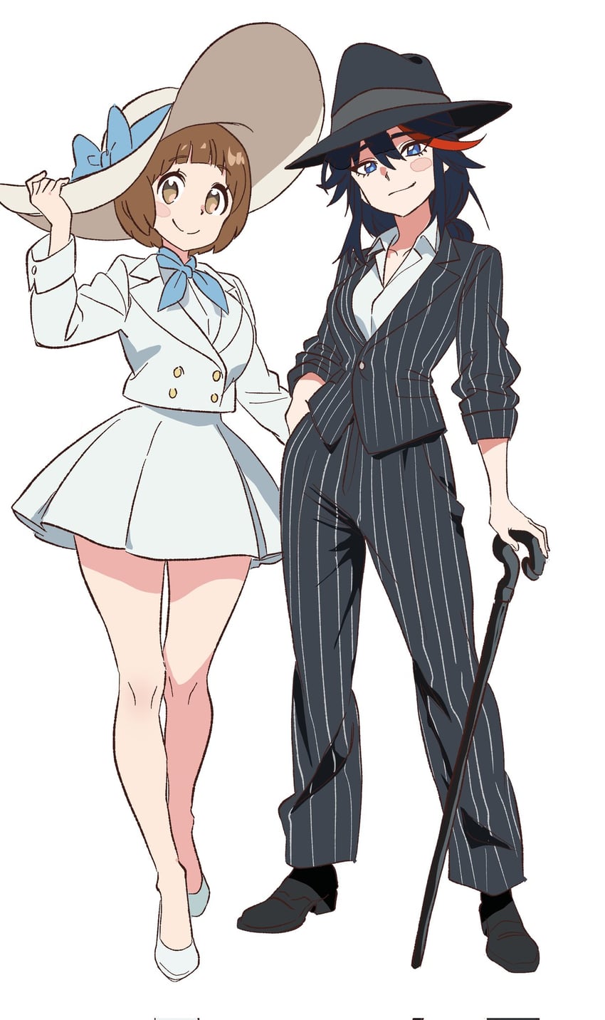 matoi ryuuko and mankanshoku mako (kill la kill) drawn by sisi_am1011