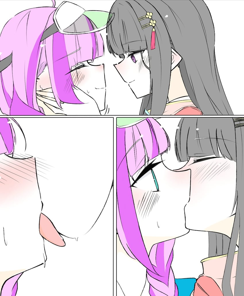 nikaidou misato and date akari (heaven burns red) drawn by randayo_sasaki