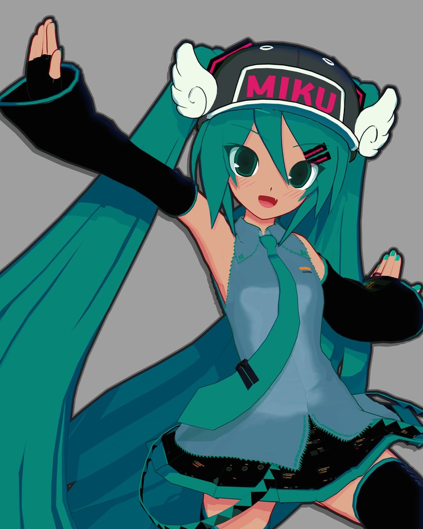 hatsune miku and norimaki arale (vocaloid and 1 more) drawn by kio_(majin_kz)