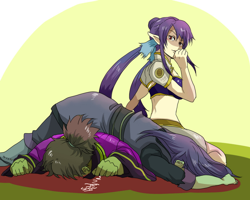 yuri lowell, judith, and raven (tales of and 1 more) drawn by sakasa_majirou