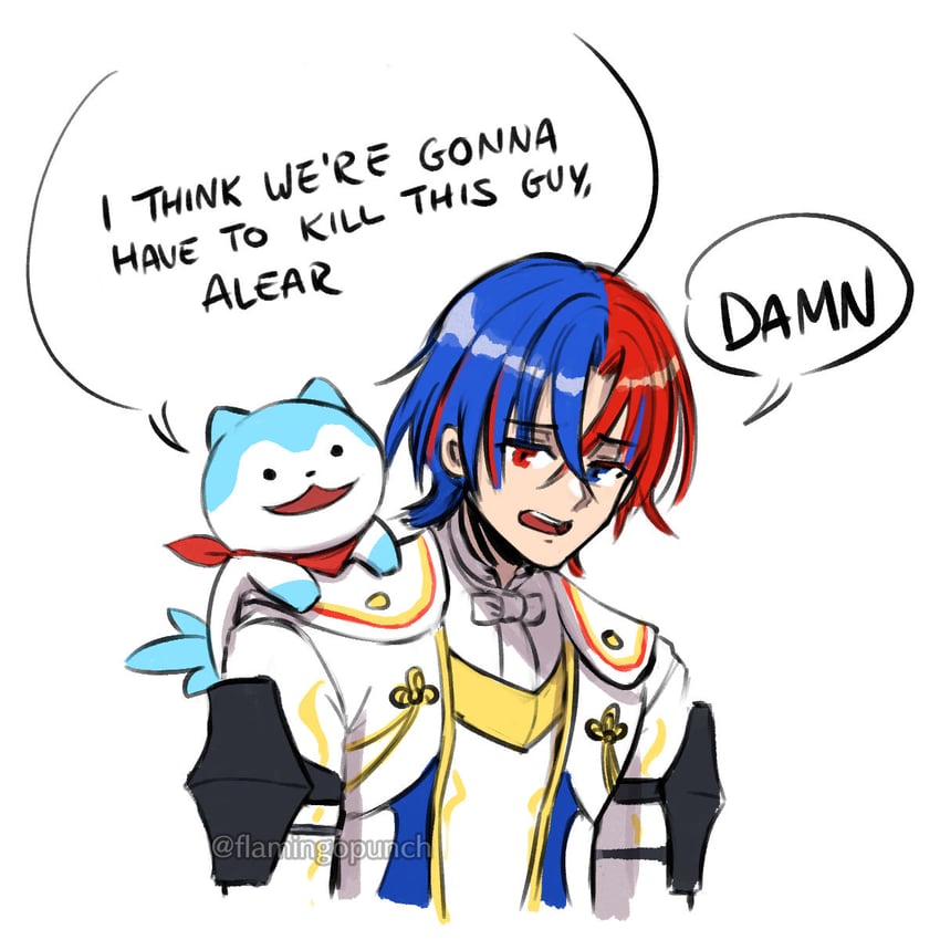 male alear and sommie (fire emblem and 1 more) drawn by flamingo_(eme324)