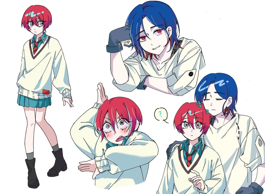 amate yuzuriha and shuji ito (gundam and 1 more) drawn by fish_1110