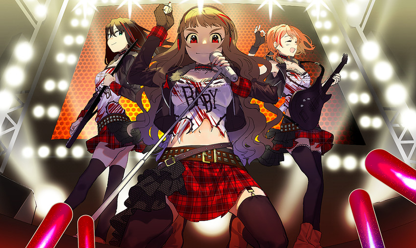 shibuya rin, hojo karen, and kamiya nao (idolmaster and 1 more) drawn by yagami_nao