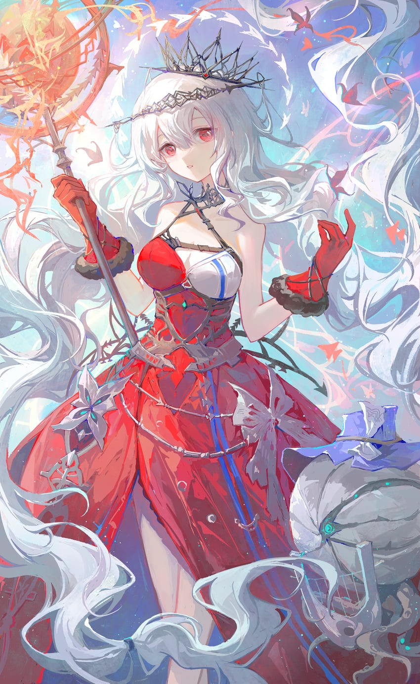 skadi and skadi the corrupting heart (arknights) drawn by charcy-tea