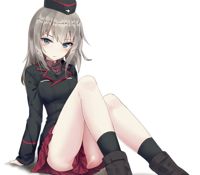 itsumi erika (girls und panzer) drawn by tenrai