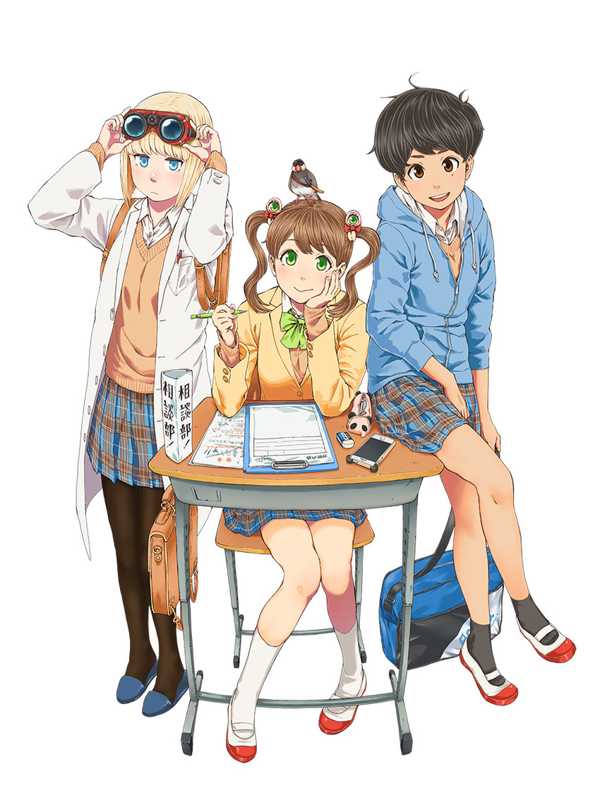 samura nemu, niinuma ayame, mishima kano, and guppy (itsumo tonari ni uchuujin) drawn by tamaru_tokihiko