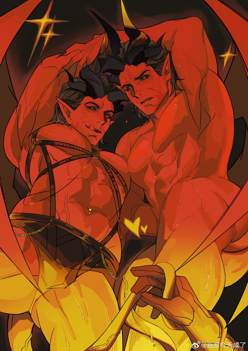 raphael and harleep (dungeons & dragons and 2 more) drawn by doufujintianxianle