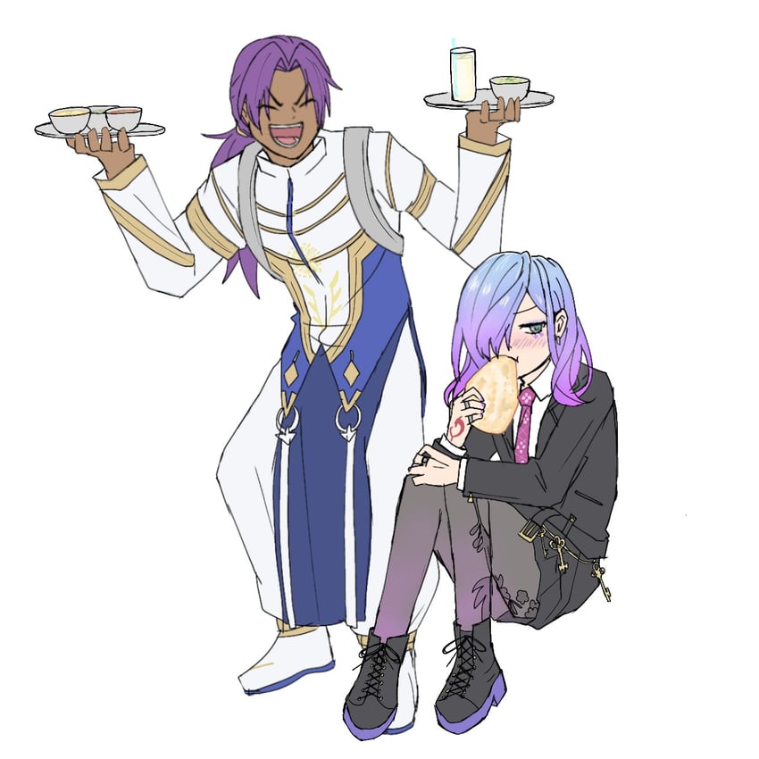 bhima and cerejeira elron (fate and 1 more) drawn by shi_pen68a