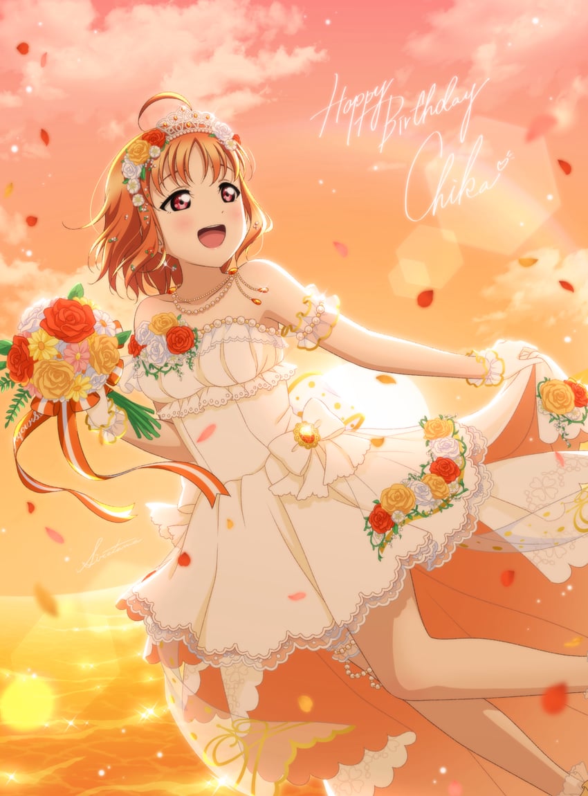 takami chika (love live! and 1 more) drawn by shiratama_(siratama_ll)