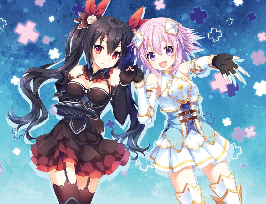 neptune and noire (neptune and 1 more) drawn by narinn