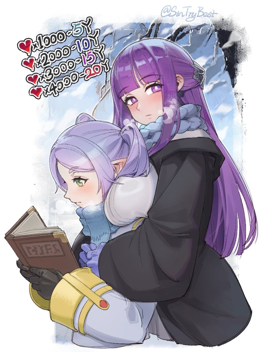 frieren and fern (sousou no frieren) drawn by sin_(sintrybest)