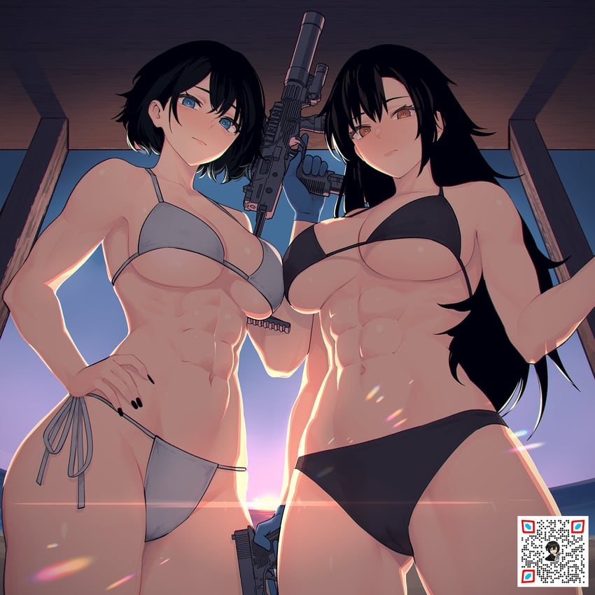 sera and lillie (original and 1 more) drawn by kuso_otoko