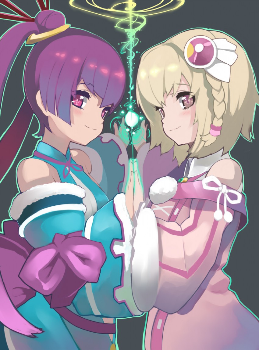 saki and finnel (ar tonelico and 1 more) drawn by izuru_(timbermetal)
