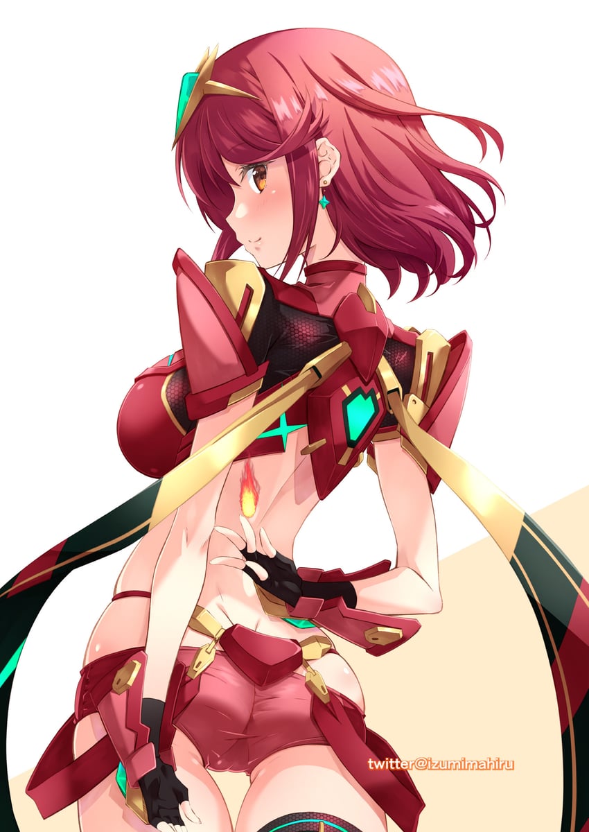 pyra (xenoblade chronicles and 1 more) drawn by izumi_mahiru