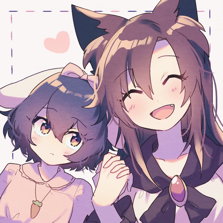 inaba tewi and imaizumi kagerou (touhou) drawn by haruwaka_064