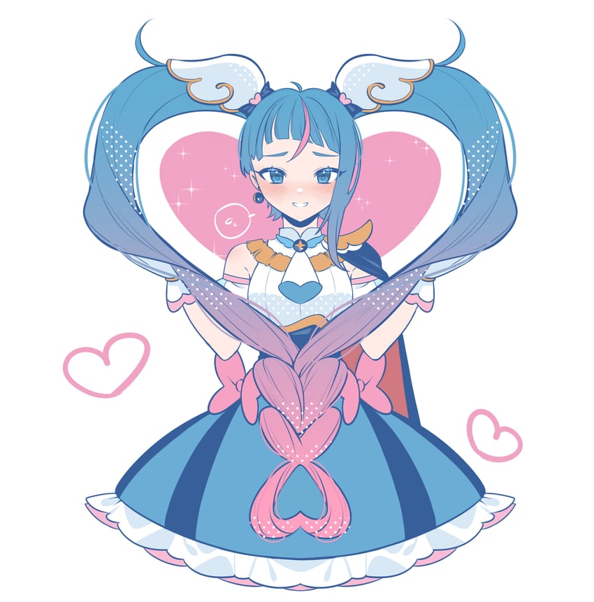 sora harewataru and cure sky (precure and 1 more) drawn by hello_silly0081