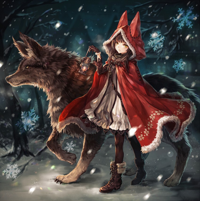 little red riding hood (original and 1 more) drawn by senano-yu