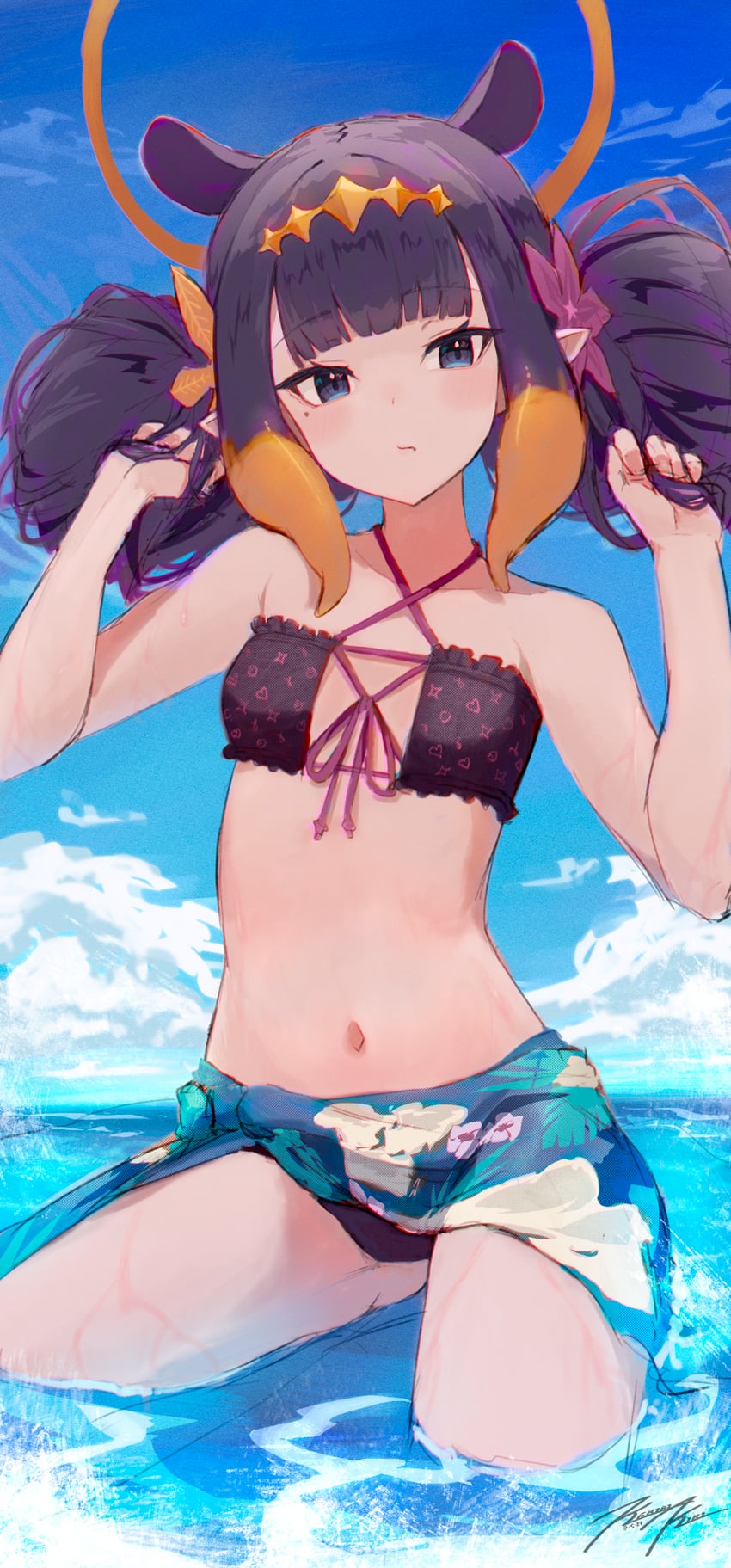 ninomae ina'nis (hololive and 1 more) drawn by punished_pigeon