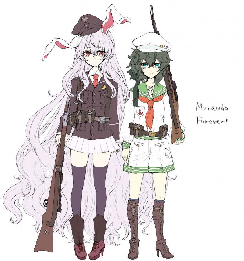 reisen udongein inaba and murasa minamitsu (touhou) drawn by yutsumoe