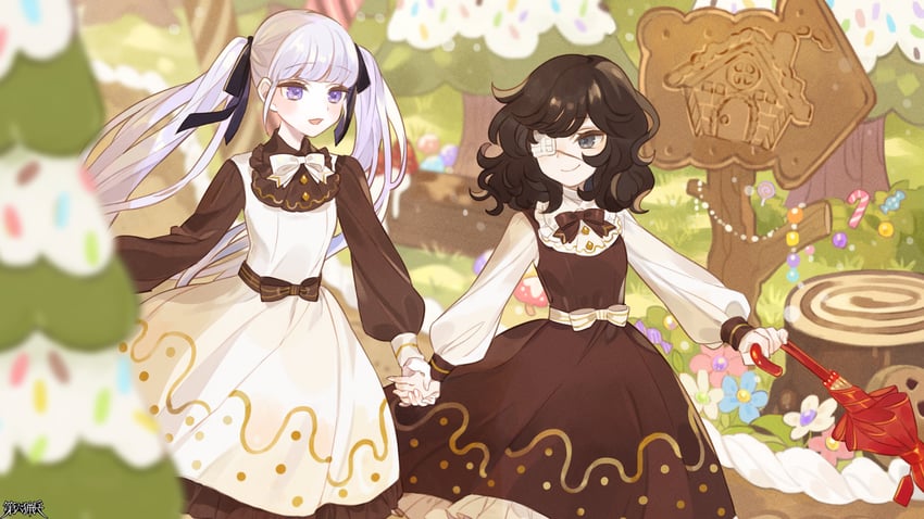 nemuria teas and shi sayuri (dairoku ryouhei) drawn by oooita