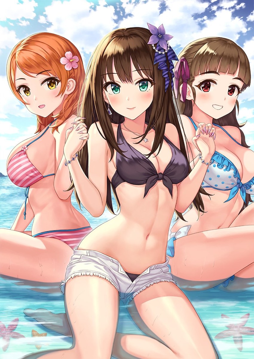 shibuya rin, hojo karen, and kamiya nao (idolmaster and 1 more) drawn by hamahama