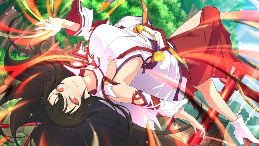 kagura (senran kagura and 1 more) drawn by yaegashi_nan
