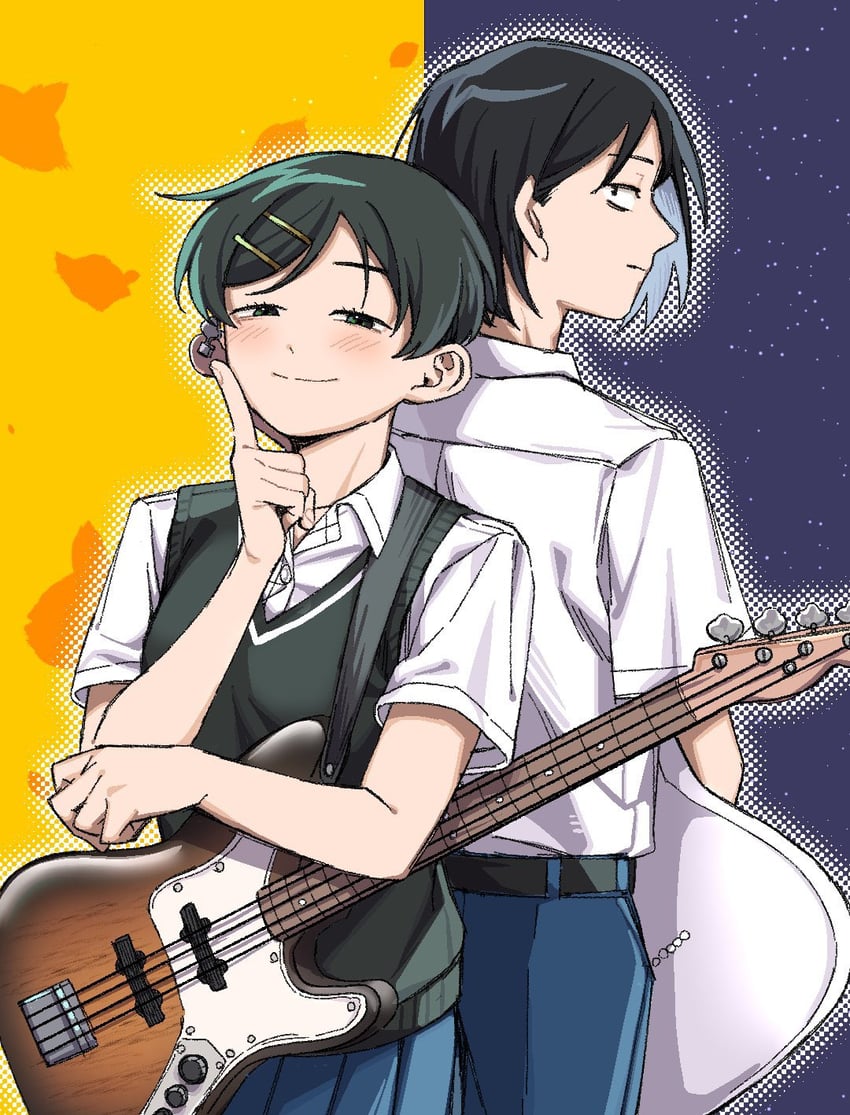 kouyama rin and taguchi ryuuya (futsuu no keion-bu) drawn by rra_(yj)