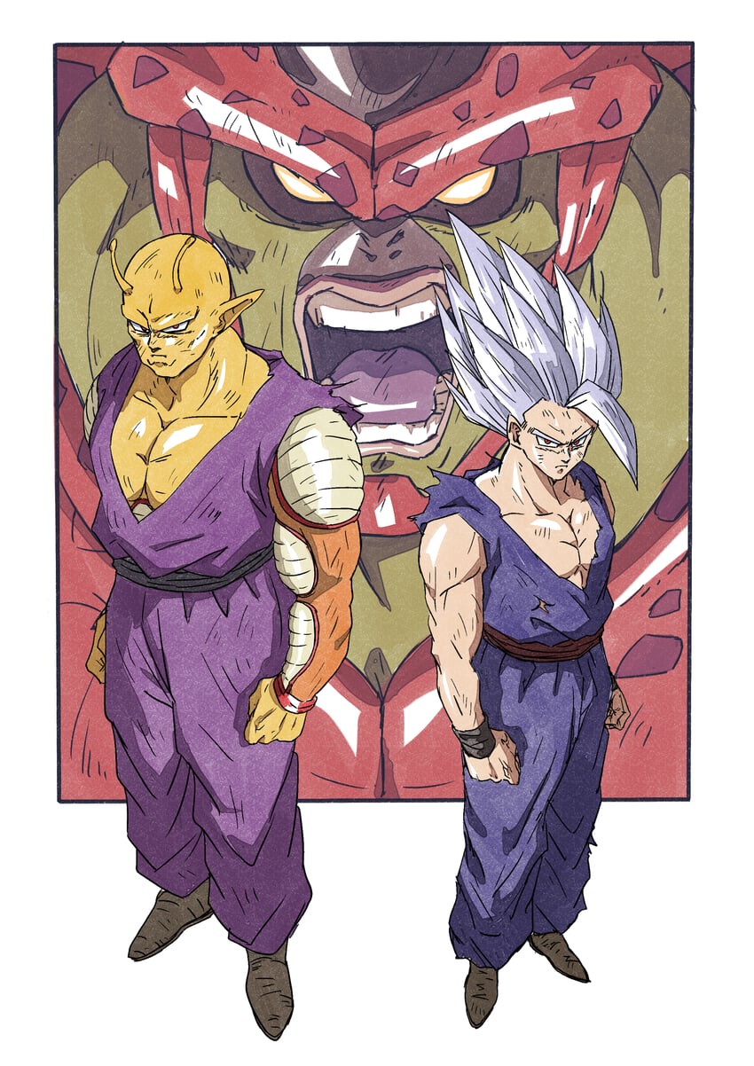 son gohan, piccolo, gohan beast, orange piccolo, and cell max (dragon ball and 2 more) drawn by ako_(hoshiya_830)