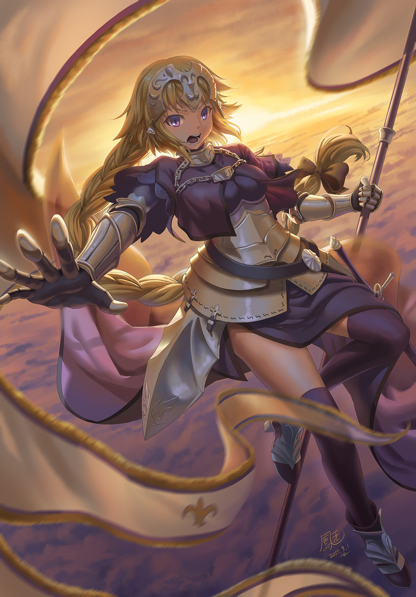 jeanne d'arc (fate and 1 more) drawn by hooh_lin