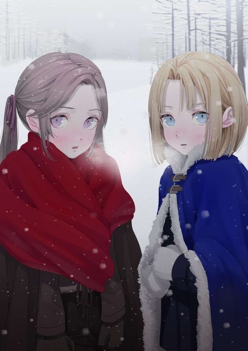 edelgard von hresvelg and dimitri alexandre blaiddyd (fire emblem and 1 more) drawn by mueririko