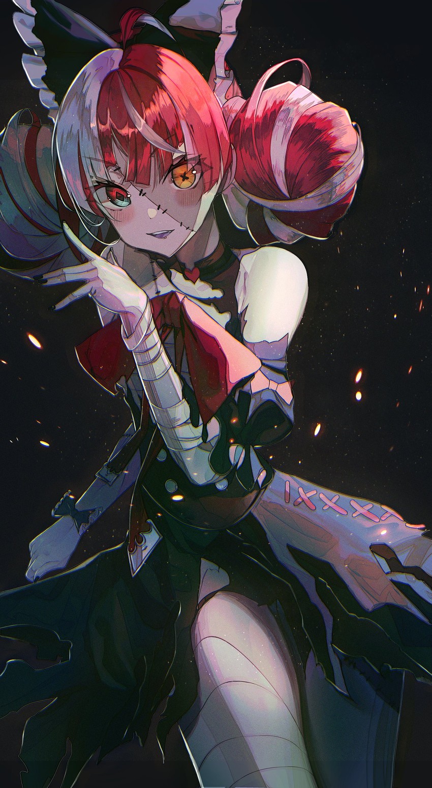 kureiji ollie (hololive and 1 more) drawn by merryj