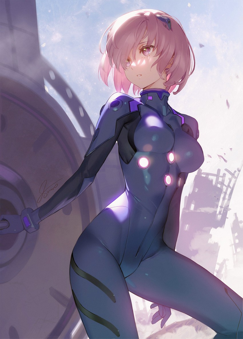mash kyrielight (fate and 2 more) drawn by siino