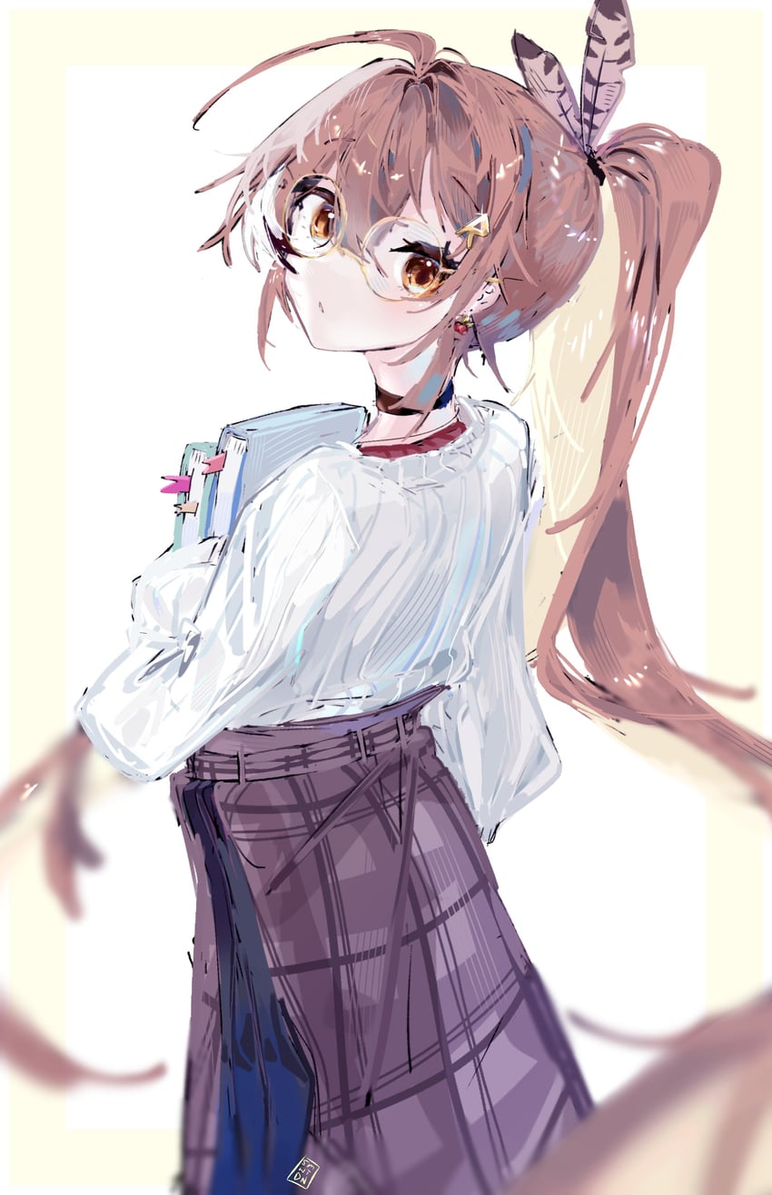 nanashi mumei (hololive and 1 more) drawn by somewhatdino