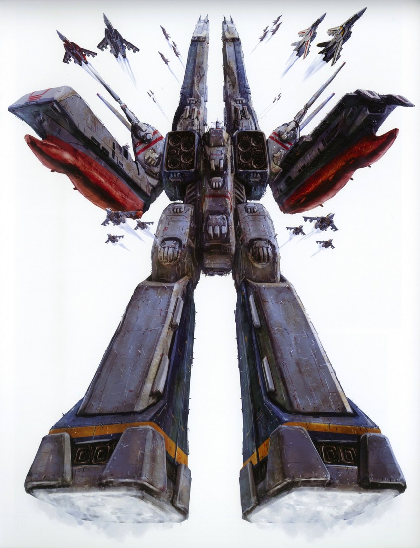vf-1, sdf-1, vf-1j, vf-1s, vf-1a, and 2 more (macross and 1 more) drawn by tenjin_hidetaka