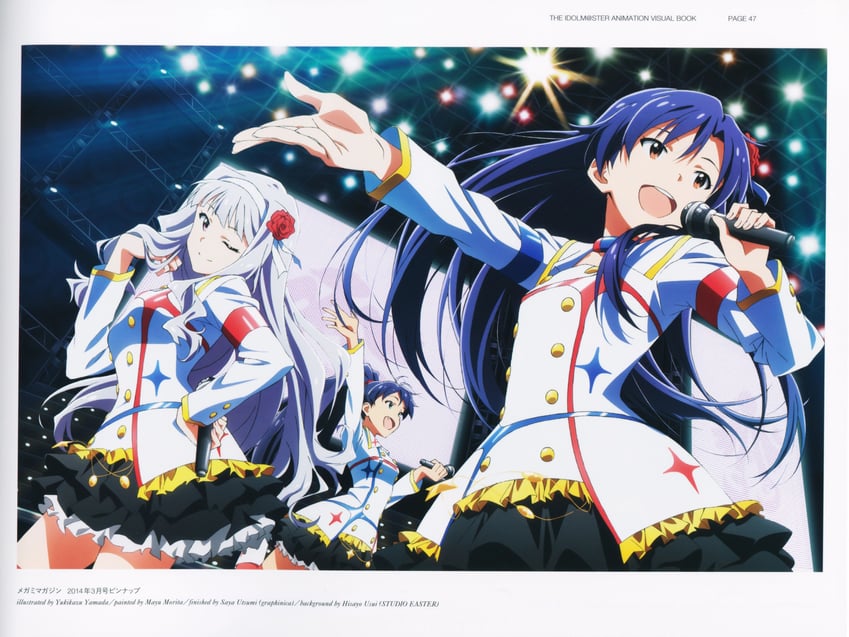 kisaragi chihaya, shijou takane, and ganaha hibiki (idolmaster and 1 more) drawn by yamada_yukikazu
