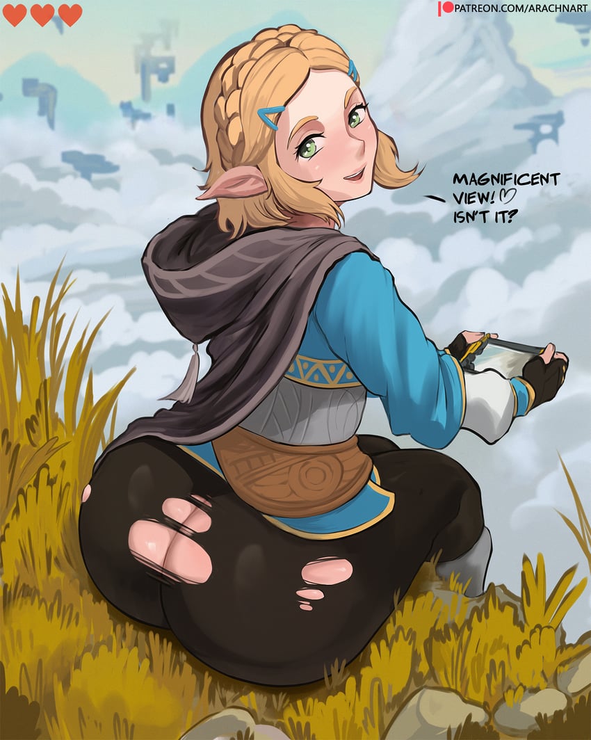 princess zelda (the legend of zelda and 1 more) drawn by arachnart