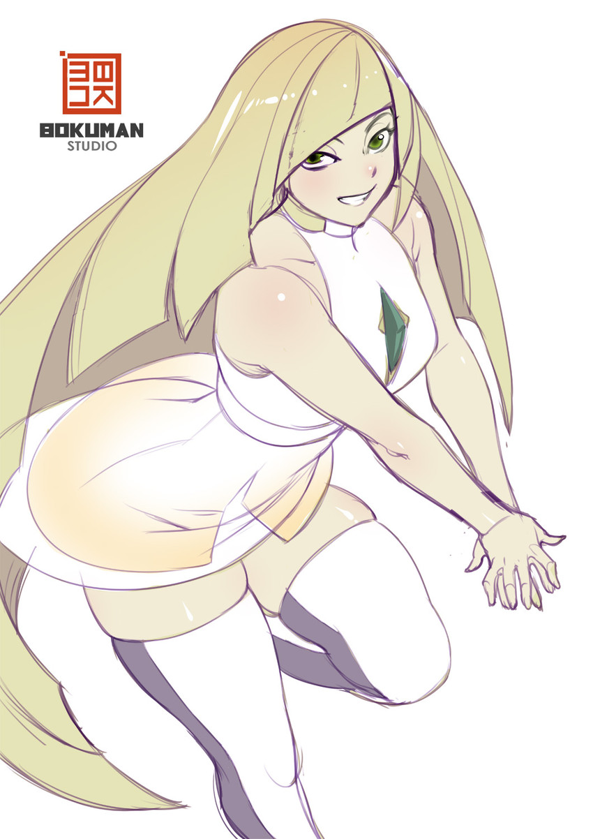 lusamine (pokemon and 1 more) drawn by bokuman
