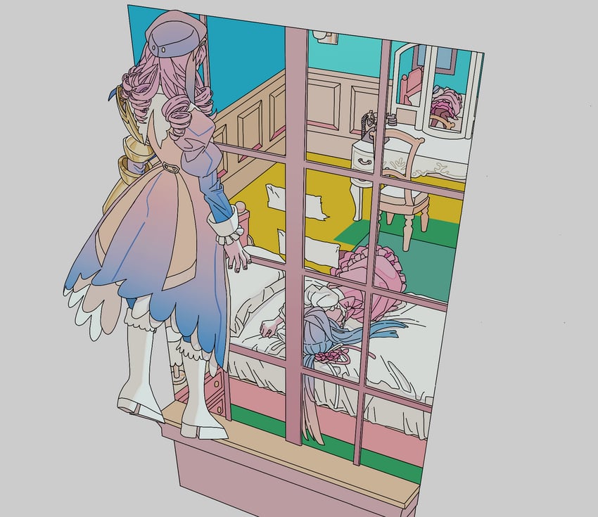 furudo erika and dlanor a. knox (umineko no naku koro ni and 1 more) drawn by becomeafish
