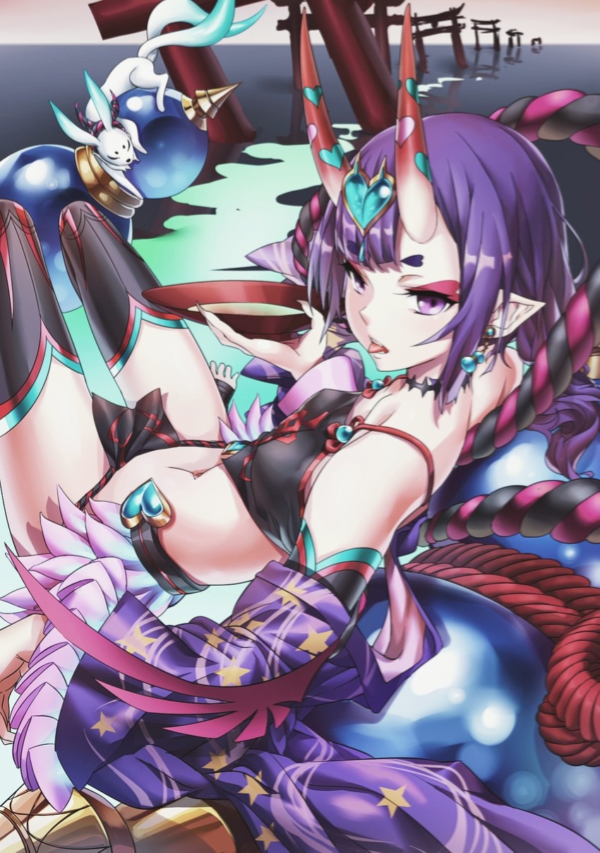 shuten douji and haku (fate and 1 more) drawn by xo_(xo17800108)