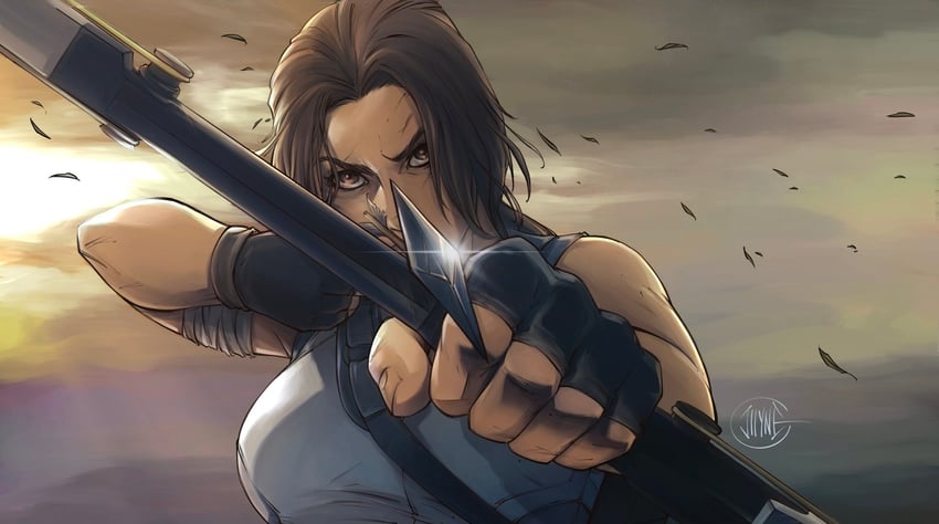 lara croft (tomb raider and 1 more) drawn by illyne_cosplay